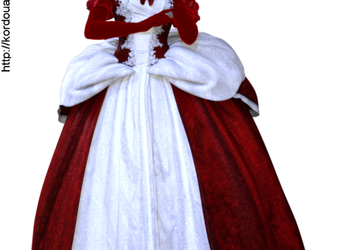 Tube de femme robe longue (carnaval-render)