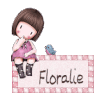 706 - fille assise - signature, gif animé, blinkie