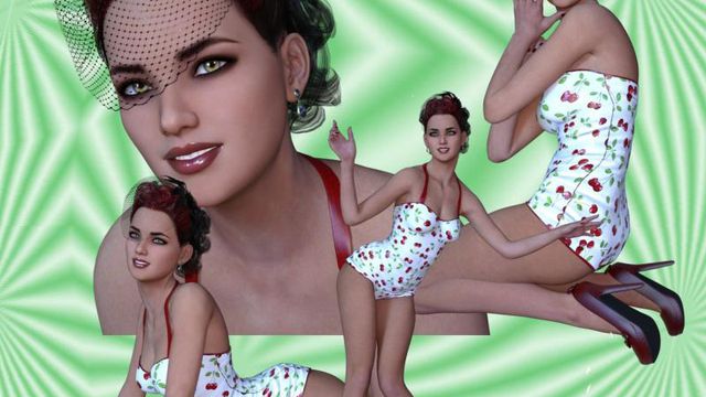 Cherry (tube femme pinup-png)