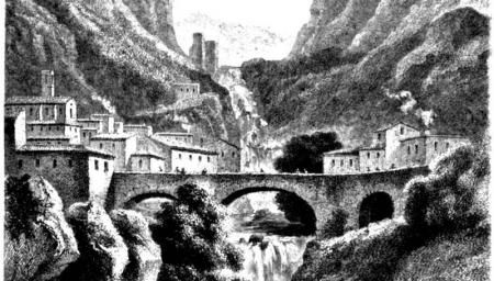 Moustiers Sainte Marie, le sentier de la chaîne