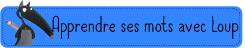 Mots à apprendre 