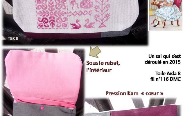Finition de plusieurs broderies