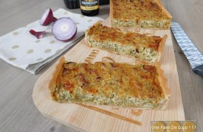 Tarte aux oignons caramélisés à la bière 