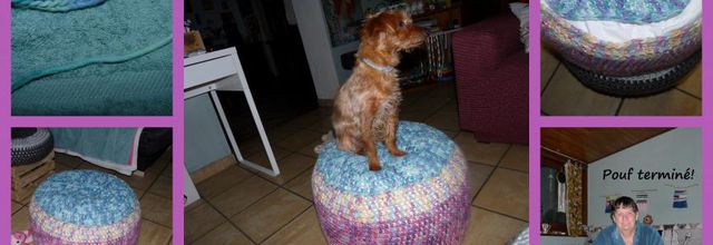 Pouf de ma fille terminé