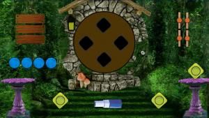 Lovely boy swing escape