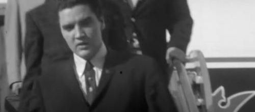 Elvis arrives in Memphis, Tennessee. February 25, 1961