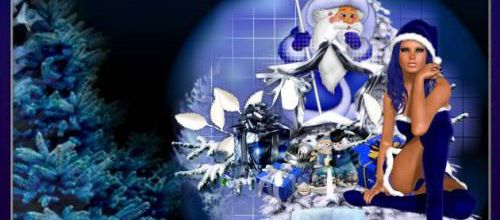 Noël en bleu