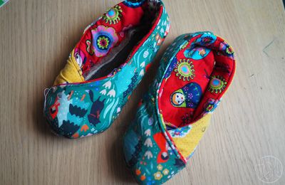 Des chaussons cousus ! (et une belle galère...)