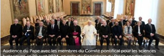 Le Pape exhorte les historiens à demeurer libres de toute idéologie. - VA