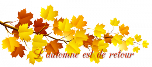 L'AUTOMNE EST DE RETOUR