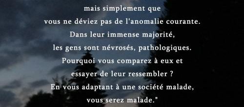 Etre normal Citation de  Andréi Makine 