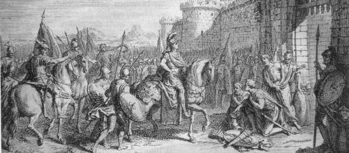 La bataille de Vouillé, au printemps 507 et la mort du roi Alaric II.(photo Internet)