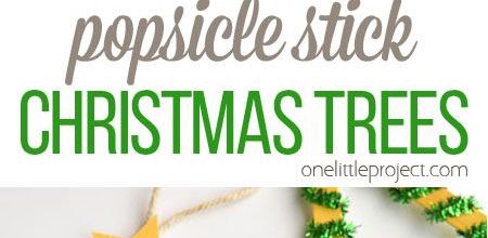 Idée Pinterest : des sapins en bâtonnets