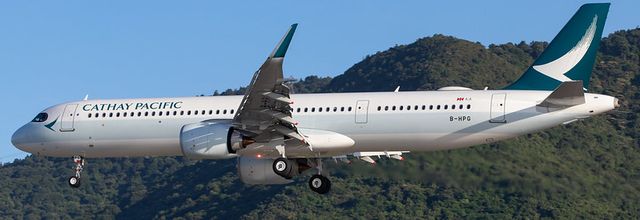 Cathay Pacific a introduit l'avion Airbus A321neo dans sa flotte en 2021