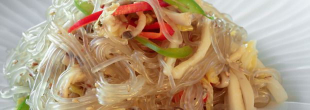 Recette coréenne: les Vermicelles sautés aux légumes (japchae) des moines bouddhistes