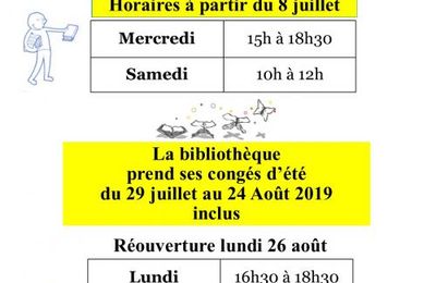 ouvertures et fermetures estivales 