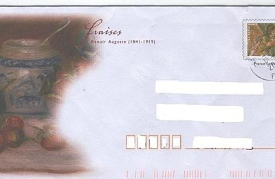 enveloppes PAP Renoir et Bonne année (enveloppe du Maroc)