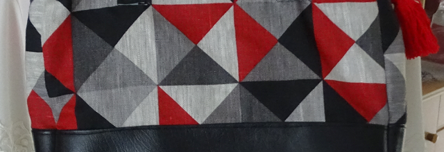 Sac rouge et noir 