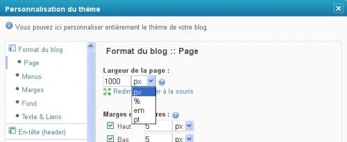 Trouver la bonne largeur de page