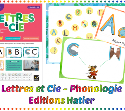 Phonologie en maternelle : "Lettres et Cie" aux éditions Hatier