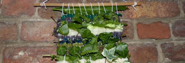 Tissage avec plantes SAUVAGES