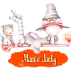 H150 - Sorcière coeur, blinkie, gif animé halloween