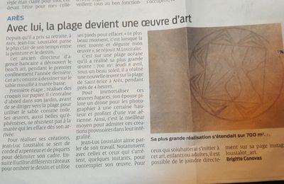 EB - Une nouvelle oeuvre de beach art...