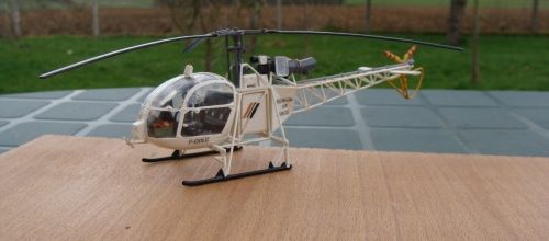 Maquette SA 315B Lama F-ODLC Réunion Air Service au 1/50