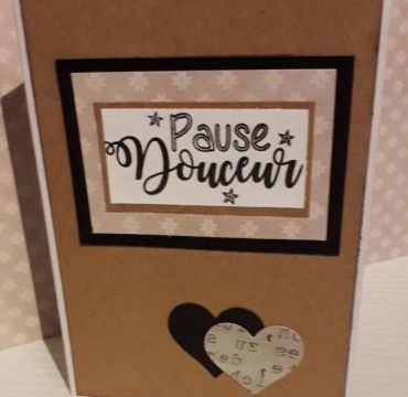 Carte pop up "Pause douceur"
