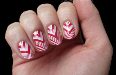 Manucure blanche et rouge + coup de coeur maquillage