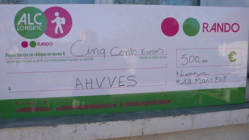 "Remise du don à l'AHVVES" - Lundi 18 mars 2024