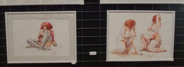 Mercredi - L'expo (3) mes dessins et scènes d'atelier