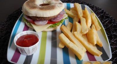 Muffin bagel burger