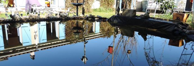 maison en reflets sur mon bassin