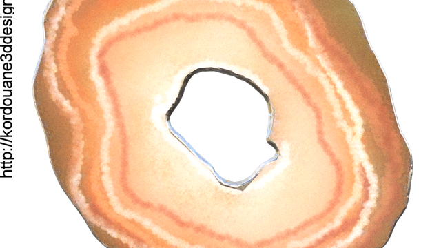 Tube : Pierre d'agate ambrée (render)