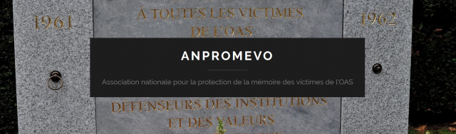 Rendez-vous le 6 octobre 2017 (à 11 h 00)  au cimetière du Père Lachaise pour le 6e  anniversaire de l'inauguration de la stèle   de la Ville de Paris aux victimes de l'OAS
