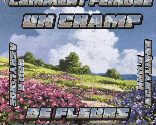 Dessin et peinture - vidéo 4050 : Comment peindre un champ de fleurs printanières ? - acrylique, huile.