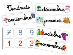 Calendrier pour le tableau à jour !!!