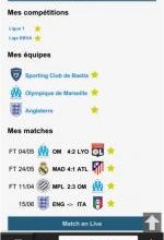 Les matchs en live de la saison sur ClicnScores
