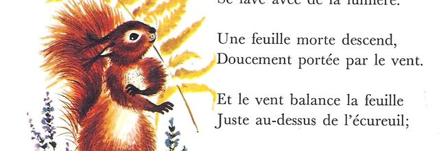 Maurice Carême - L'écureuil et la feuille (CP-CE1)