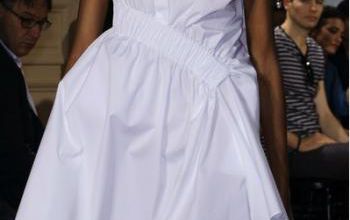 mode fashion white skirt dress victor &amp; rolf