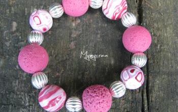 bracelets rose et chocolat-bleu