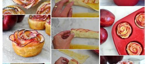 Tartelette aux pommes rose