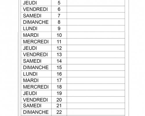 Calendrier 2014/2015