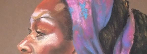 Vendredi - Pastels secs : belle africaine.
