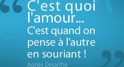 C'est quoi l'amour ?