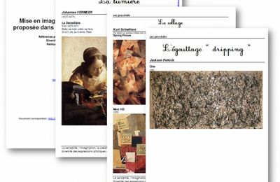 Arts visuels - Mise en image des documents d'application