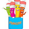 615 - pot à crayon, école, gif anime, blinkie