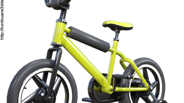 Tube de bicyclette pour enfant (render-image)