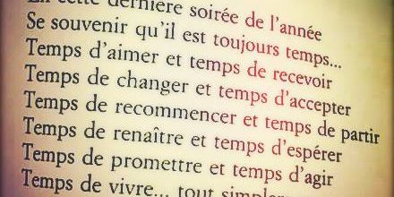 En cette dernière soirée de l'année